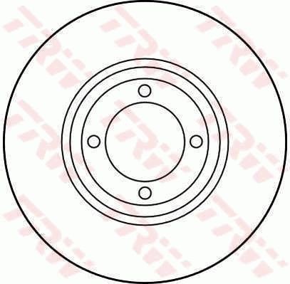 TRW DF1210: Bremseskive Ø: 273mm, ventileret, Ø: 273mm