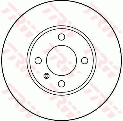 TRW DF1560: Bremsscheibe Ø: 255mm, Belüftet, Ø: 255mm