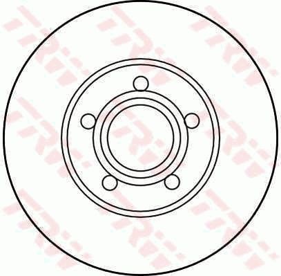 TRW DF2692: Disco de freno Ø: 276mm, ventilado, Ø: 276mm