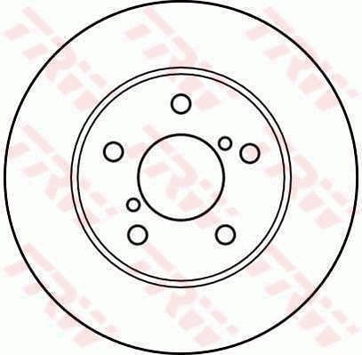 TRW DF4013: Féktárcsa Ø: 242mm, Szellőztetett, Ø: 242mm