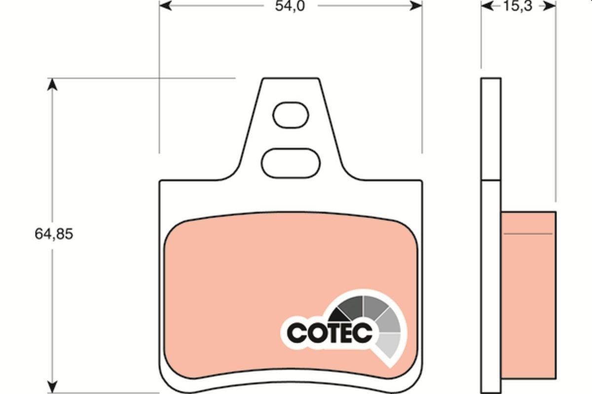 TRW GDB1247: Piduriklotsid COTEC