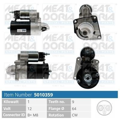 MEAT & DORIA 5010359: Motorino avviamento 1KW