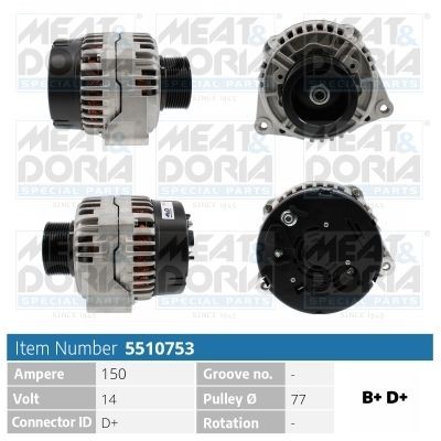 MEAT & DORIA 5510753: Laturi 150A
