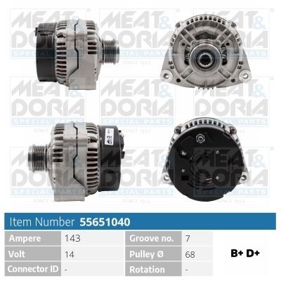 MEAT & DORIA 55651040: Laturi 143A