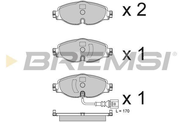 BREMSI BP3782CE: Piduriklotsid Esisild