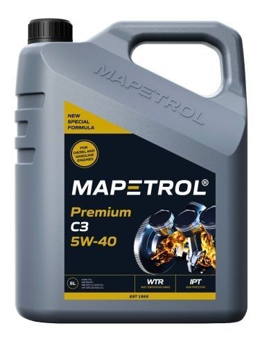 MAPETROL MAP0045: Variklio alyva 5l, 5W-40 Premium, C3