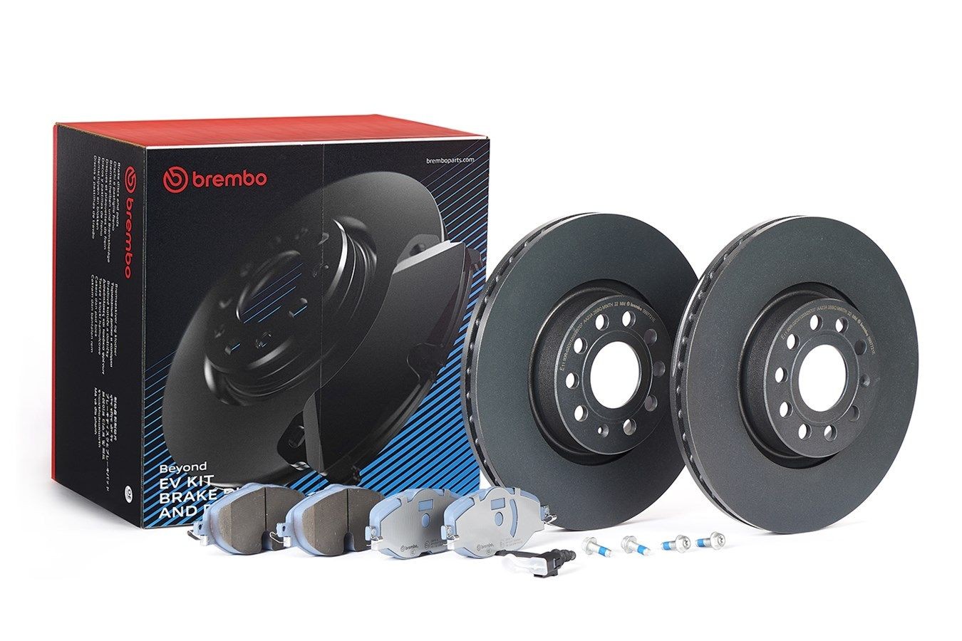 BREMBO KT 08 054: Pidurikomplekt, ketaspidur BEYOND LINE - EV Ø: 312mm, sisemine õhutus, koos kokkusurumisvastase plekiga, koos kruvidega
