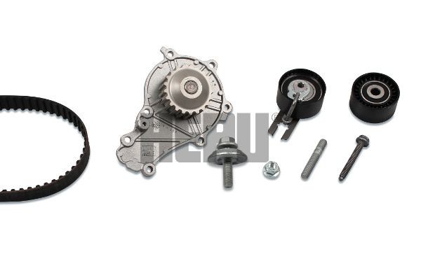 HEPU PK08931: Kit de distribution + pompe à eau Nbr. dents: 135, Largeur: 25mm, avec vis pour poulie de vilebrequin