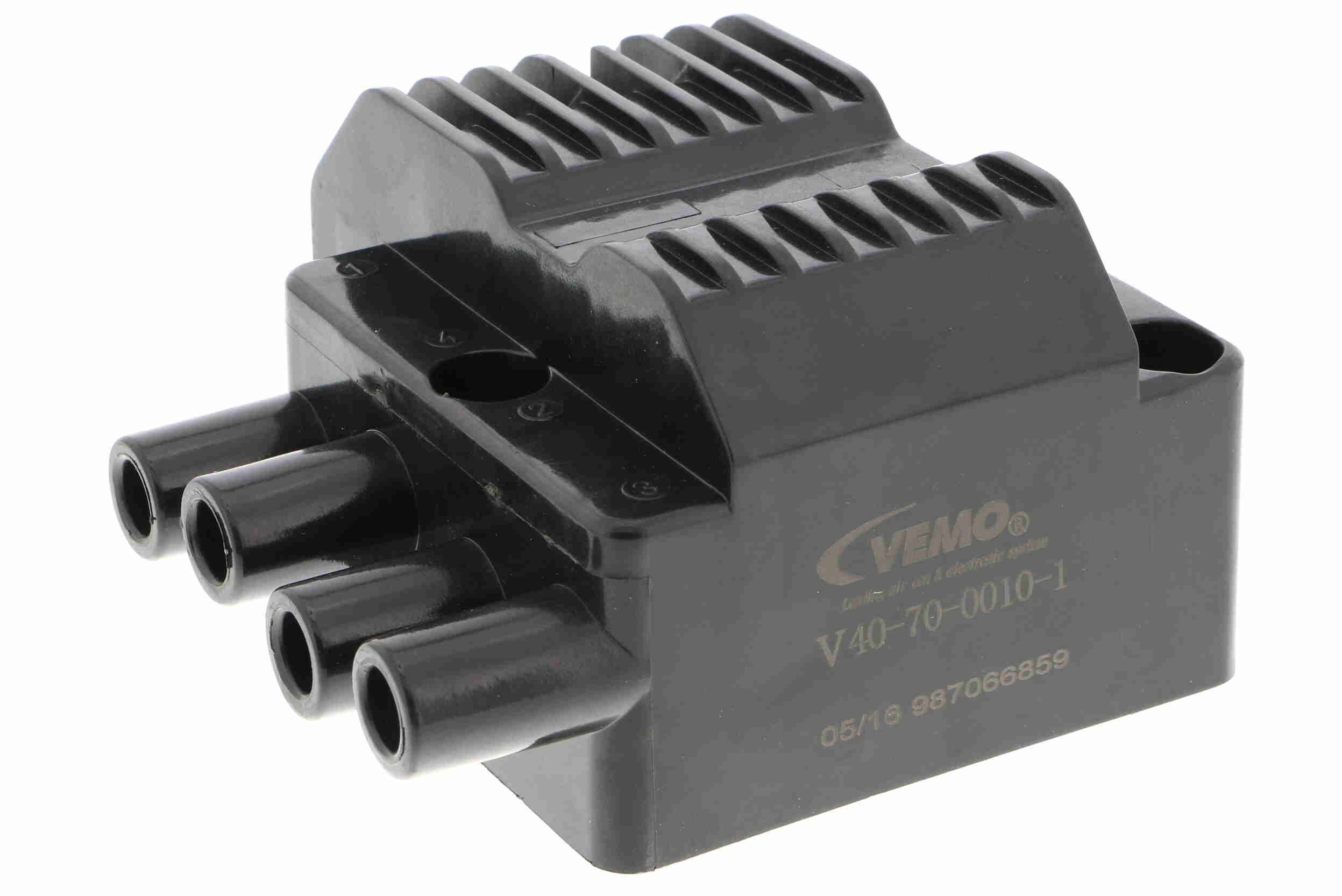 VEMO V40-70-0010-1: Tændspole 12V, 4-polet Original Quality