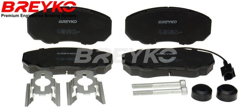DAVID VASCO Q1517: Kit pastiglie freni BREYKO PREMIUM Assale anteriore, con spessori, con accessori, con bulloni pinza freno