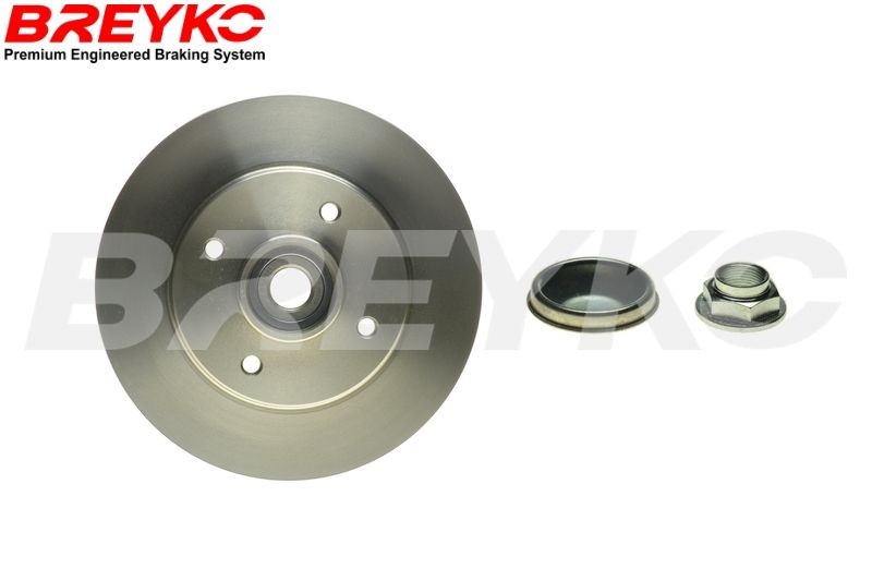DAVID VASCO T4452: Disco de freno BREYKO Eje trasero, Ø: 249mm, macizo, Ø: 249mm, con anillo sensor ABS, con juego cojinetes rueda, con anillo sensor magnético incorporado