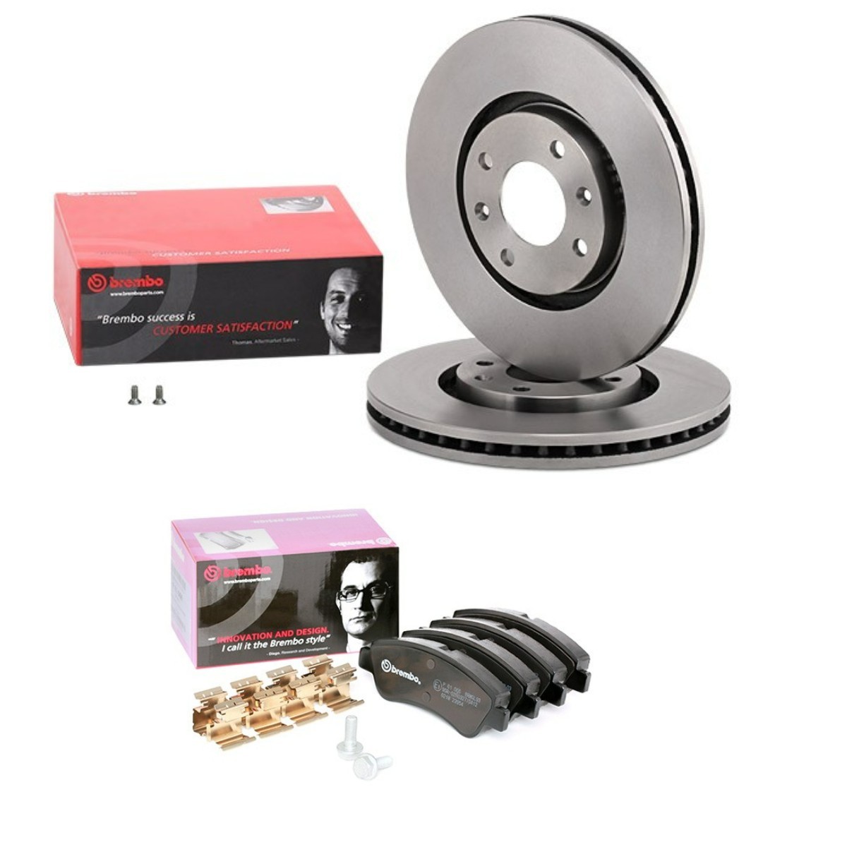 BREMBO BRB3405N0038: Souprava brzd, koutocova brzda R: 283mm, vnitřně větráno