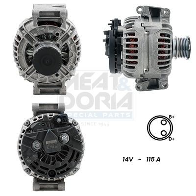 MEAT & DORIA 5510096G: Kintamosios srovės generatorius 115A