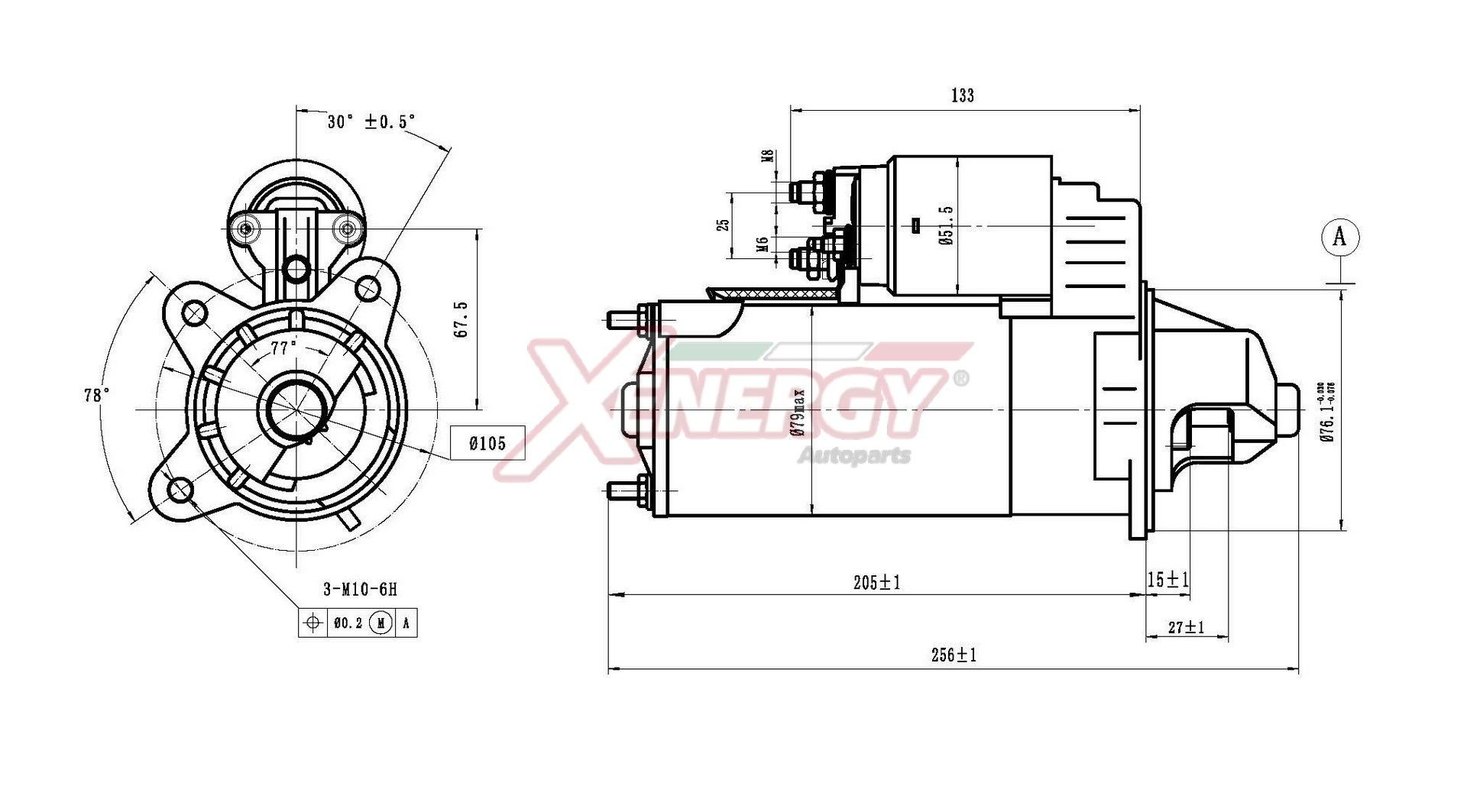 AP XENERGY XST10414AD: Startmotor 2,20kW