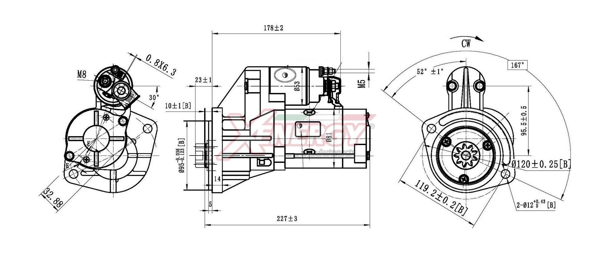 AP XENERGY XST10420AD: Anlasser 2kW
