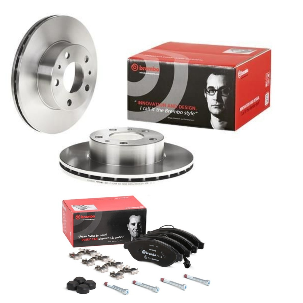 BREMBO BRB3405N0045: Stabdžių rinkinys, diskiniai stabdžiai Ø: 280mm, vidinis ventiliavimas