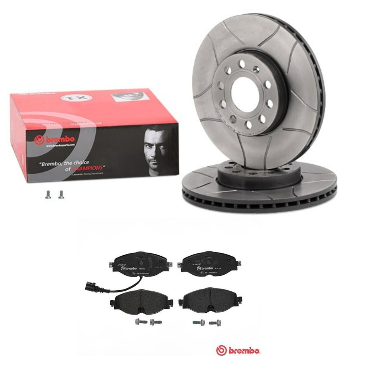 BREMBO BRB3405N0049: Pidurikomplekt, ketaspidur Ø: 288mm, sisemine õhutus, piludega