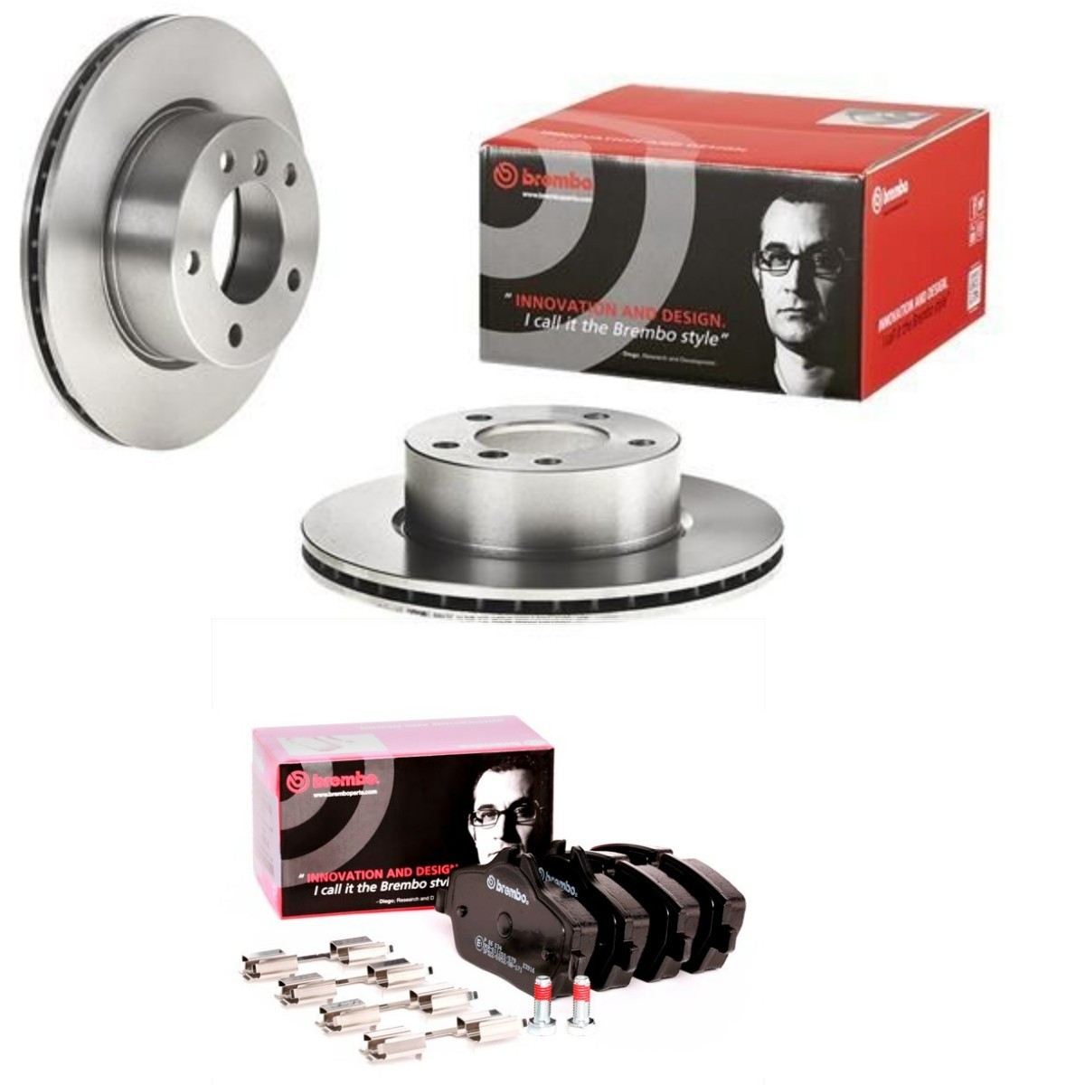BREMBO BRB3405N0072: Fék készlet, tárcsafék Ø: 284mm, belső hűtésű