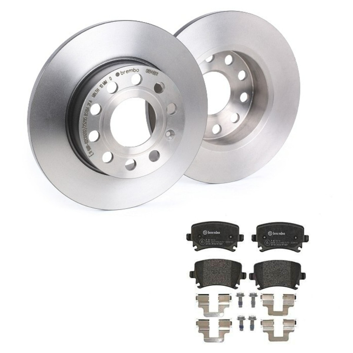 BREMBO BRB3405N0075: Stabdžių rinkinys, diskiniai stabdžiai Ø: 256mm, visiškai COATED DISC LINE