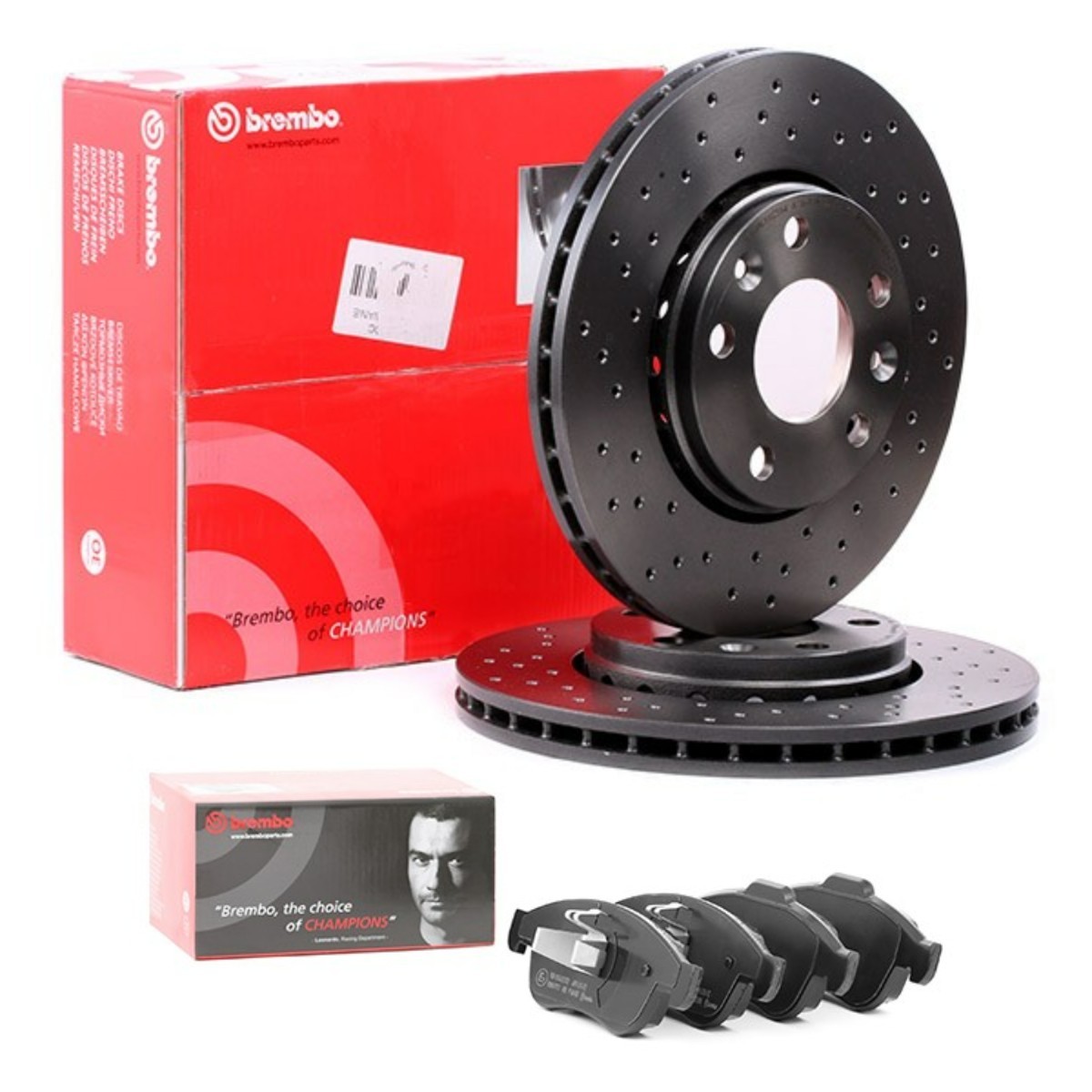 BREMBO BRB3405N0086: Bremžu komplekts, Disku bremzes Ø: 280mm, ar caurumiem/iekš. vent. XTRA LINE