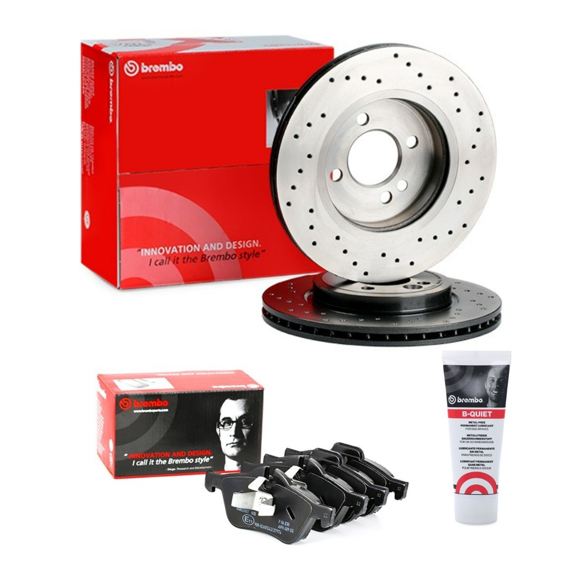 BREMBO BRB3405N0185: Pidurikomplekt, ketaspidur Ø: 276mm, augustatud/sise XTRA LINE