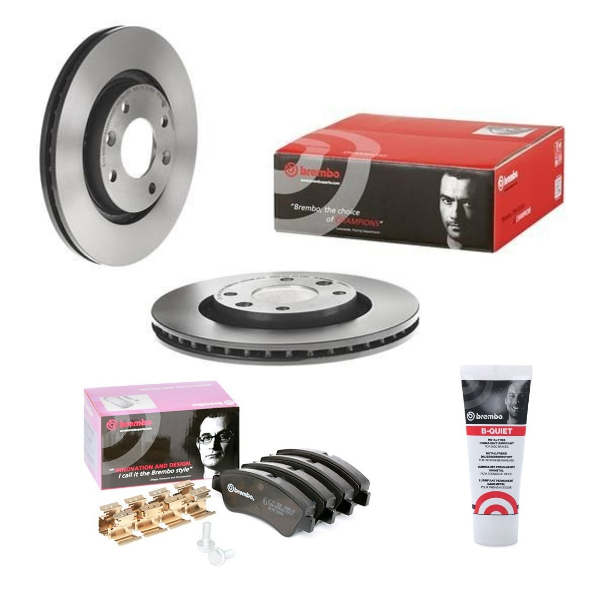 BREMBO BRB3405N0198: Bremseskiver og klodser Ø: 266mm, indvendigt ventileret COATED DISC LINE