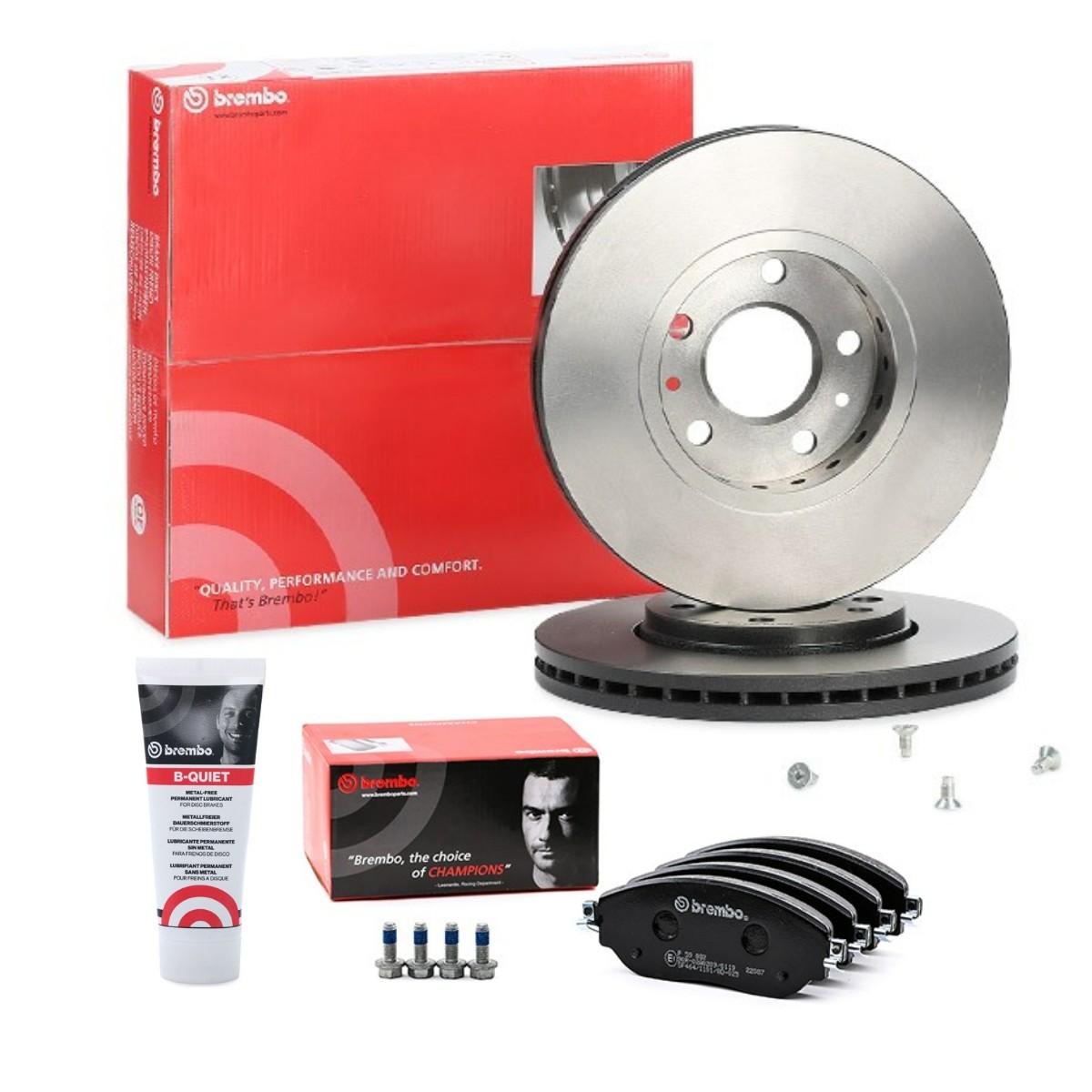 BREMBO BRB3405N0210: Souprava brzd, koutocova brzda R: 296mm, vnitřně větráno COATED DISC LINE