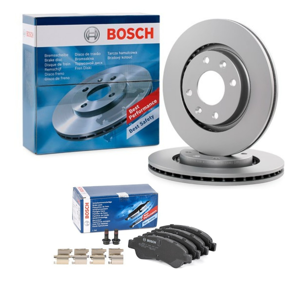BOSCH BSH3405N0001: Bremseskiver og klodser Ø: 266mm, ventileret, indvendigt ventileret