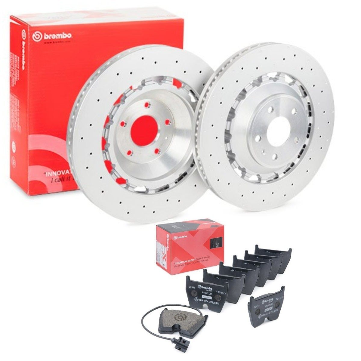 BREMBO BRB3405N0215: Pidurikomplekt, ketaspidur Ø: 370mm, augustatud/sise, kaheosaline piduriketas, Alumiiniumist pidurikettakamber