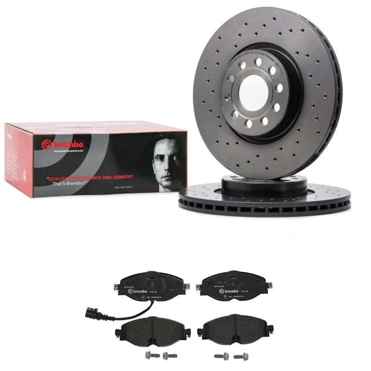 BREMBO BRB3405N0244: Pidurikomplekt, ketaspidur Ø: 312mm, augustatud/sise