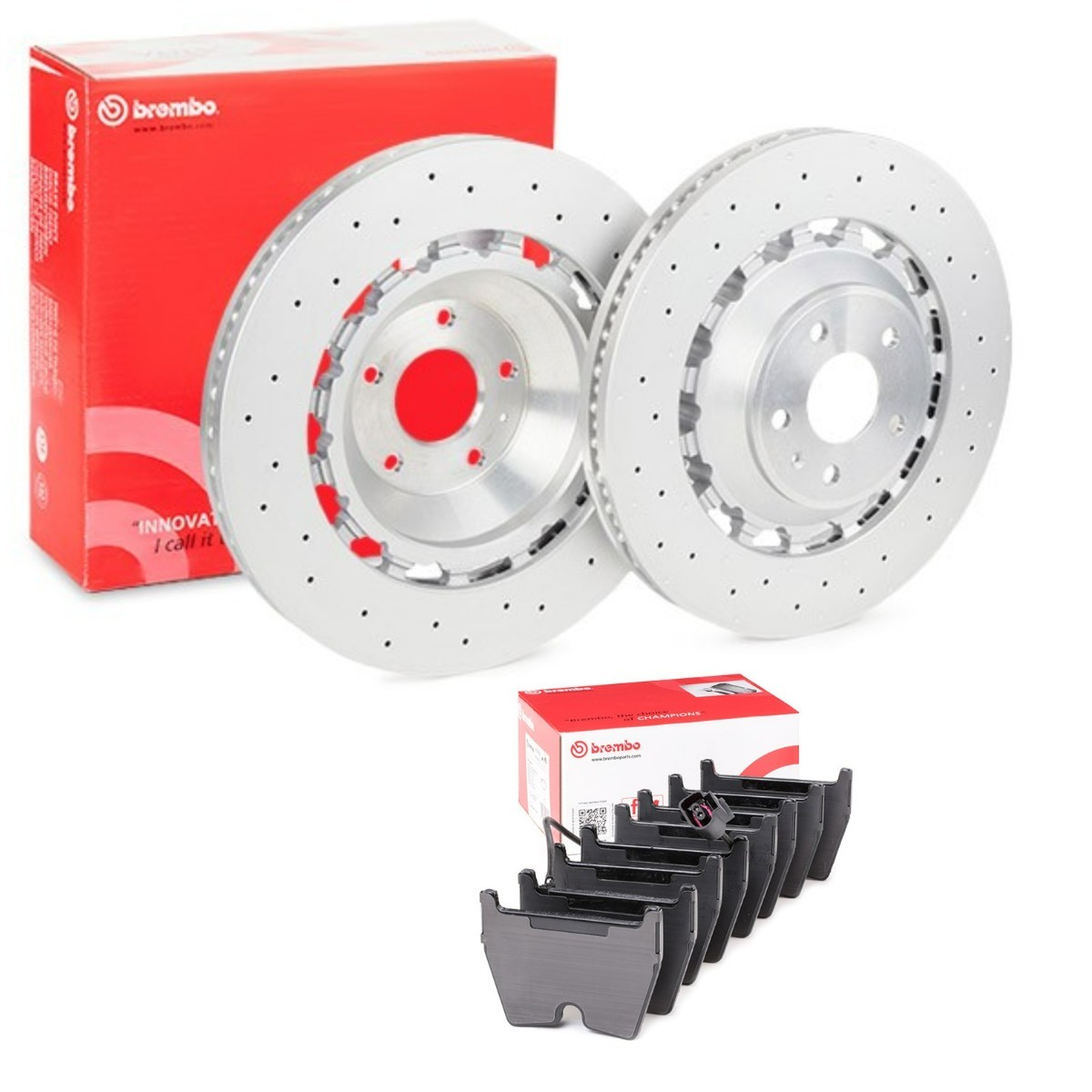 BREMBO BRB3405N0306: Pidurikomplekt, ketaspidur Ø: 370mm, augustatud/sise, kaheosaline piduriketas, Alumiiniumist pidurikettakamber