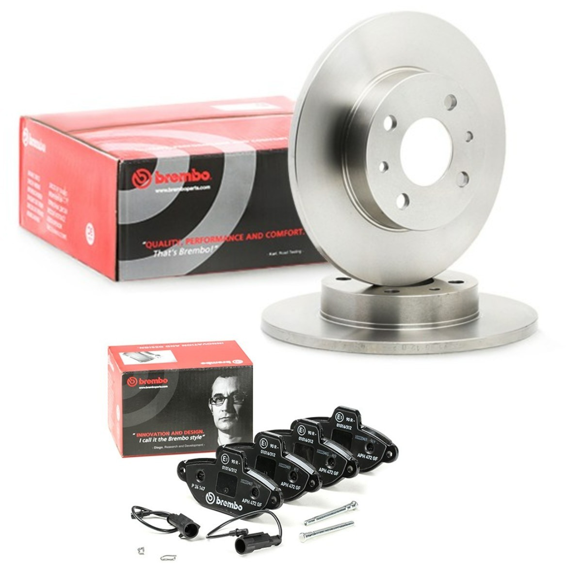 BREMBO BRB3405N0359: Pidurikomplekt, ketaspidur Ø: 240mm, täis