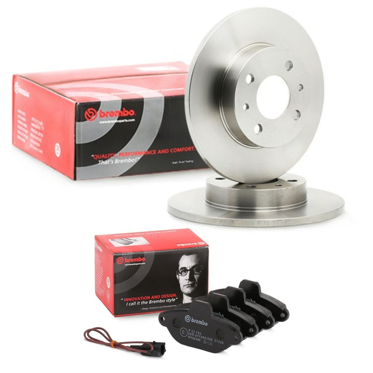 BREMBO BRB3405N0397: Pidurikomplekt, ketaspidur Ø: 240mm, täis