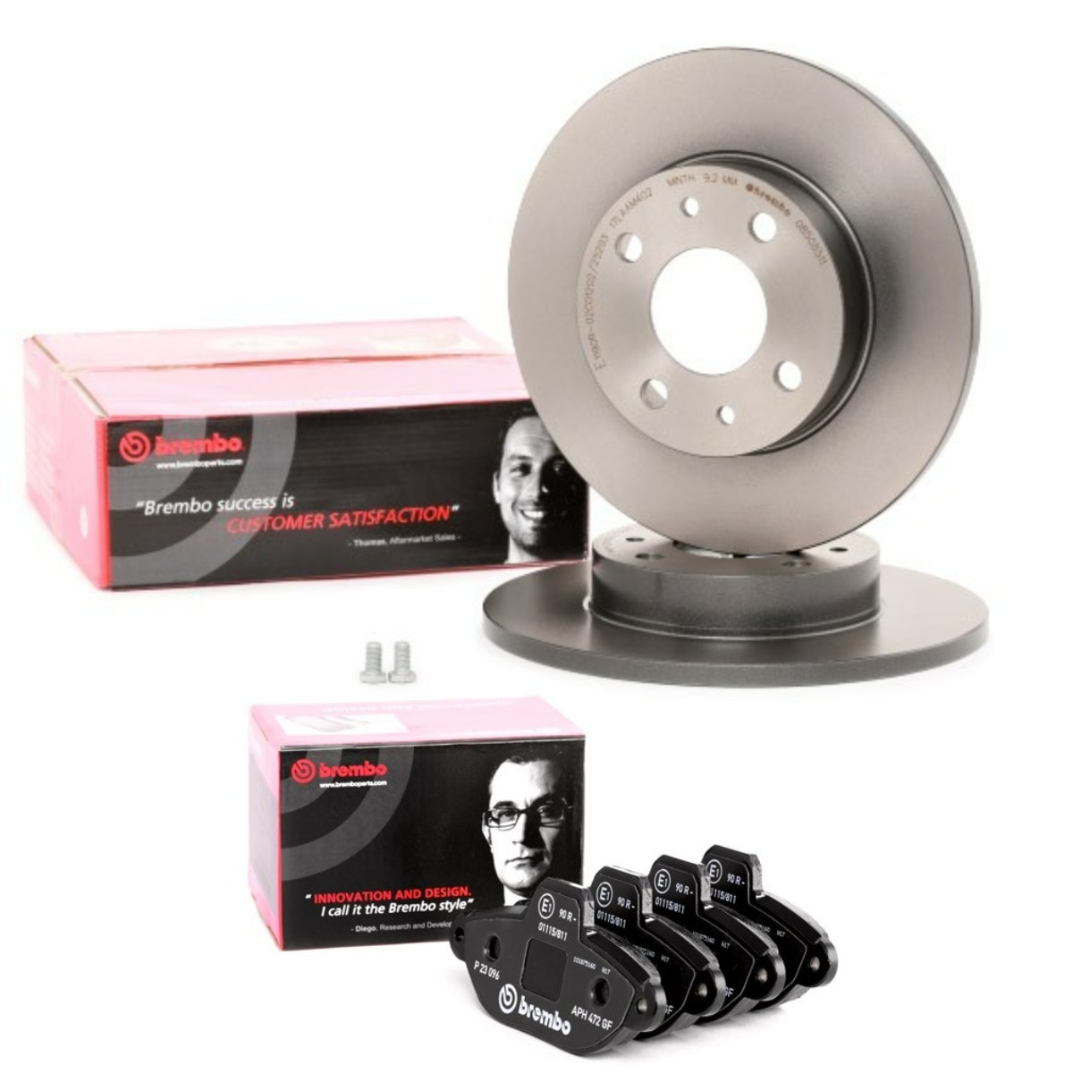 BREMBO BRB3405N0451: Pidurikomplekt, ketaspidur Ø: 240mm, täis COATED DISC LINE