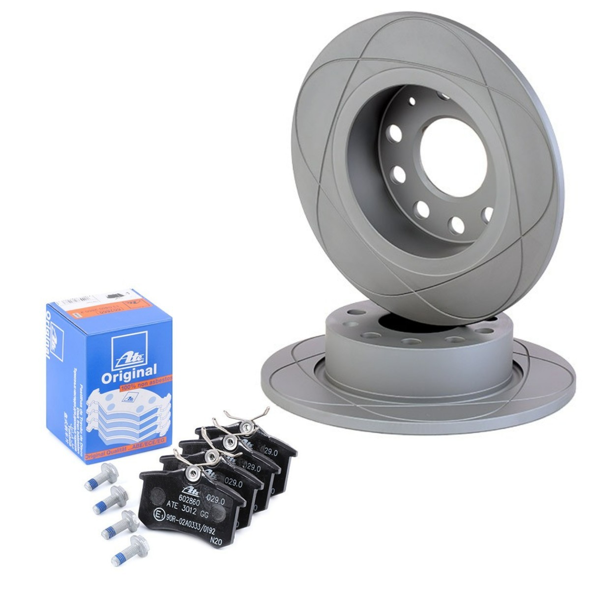 ATE ATE3405N0010: Disques et plaquettes de freins Ø: 253,0mm, plein PowerDisc