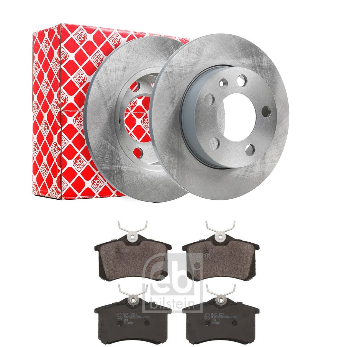 FEBI BILSTEIN FBL3405N0006: Souprava brzd, koutocova brzda Zadní náprava, R: 230mm, plný