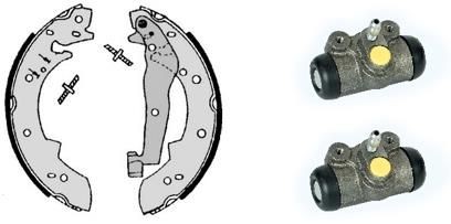 BREMBO H 06 007: Juego de zapatas de frenos STANDARD KIT