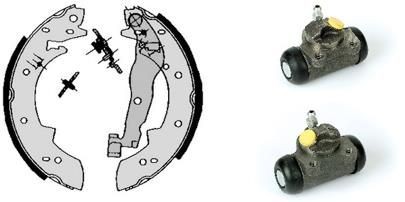 BREMBO H 68 040: Zestaw szczęk hamulcowych STANDARD KIT