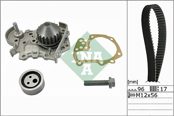INA 530 0191 31: Bomba de água + kit de correia dentada