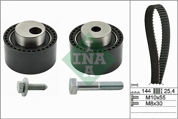 INA 530 0235 10: Kit de distribution Nombre de dents 1: 144, avec vis