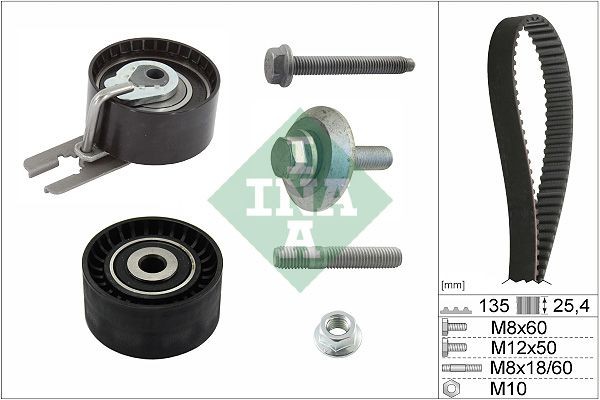 INA 530 0369 10: Kit de distribution Nombre de dents 1: 135