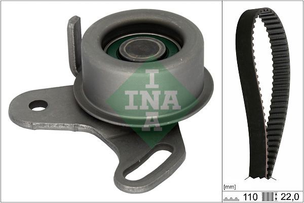 INA 530 0428 10: Kit de distribution avec support de base, Nombre de dents 1: 110