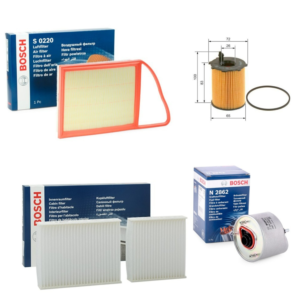 BOSCH BSH4055N0005 Filterset