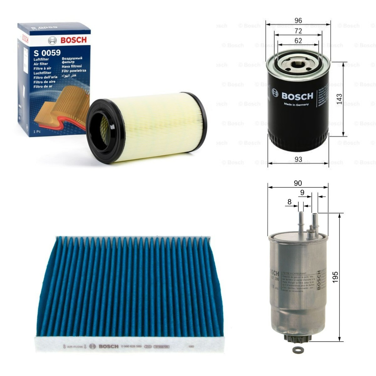 BOSCH BSH4055N0043: Filter kit