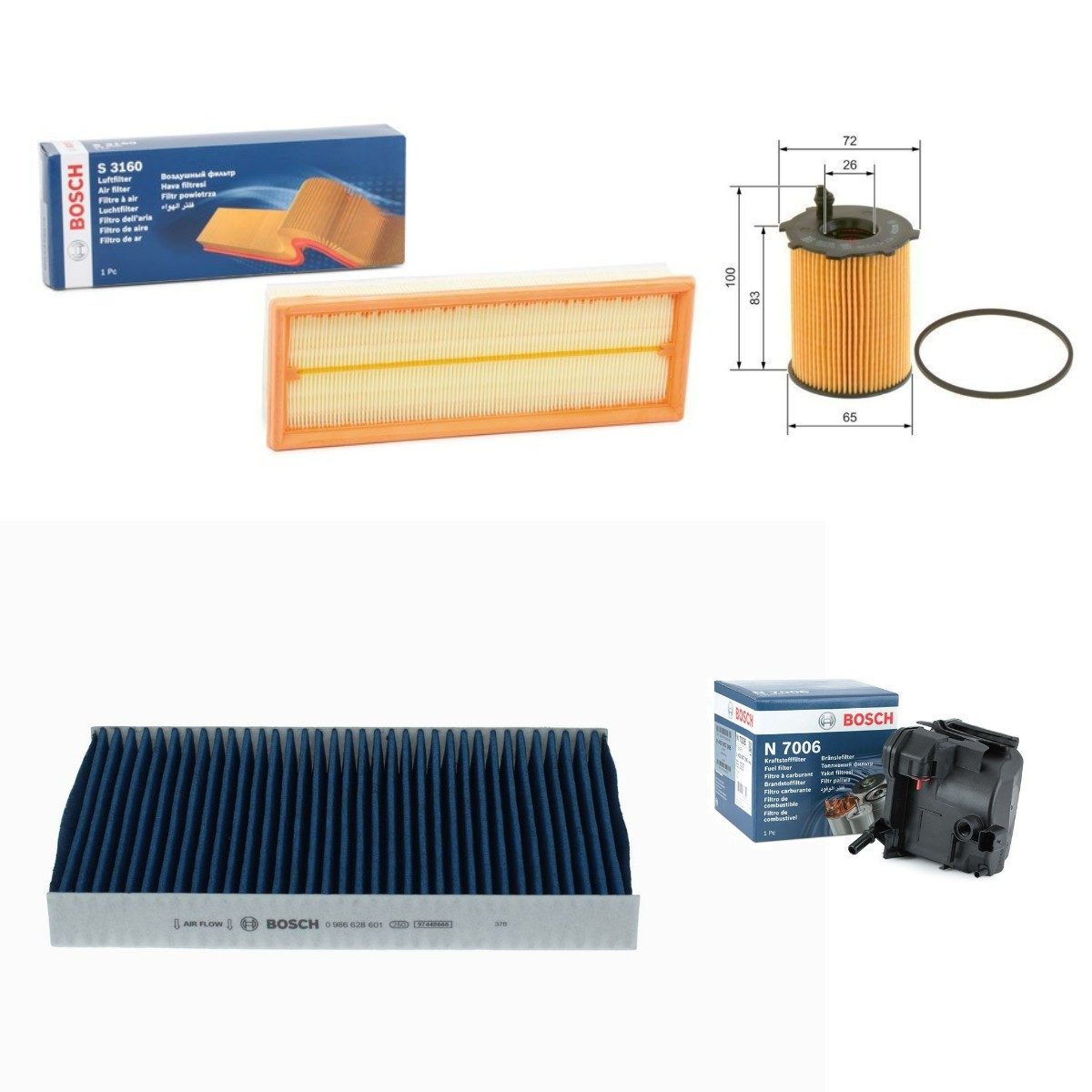BOSCH BSH4055N0050 Filterset