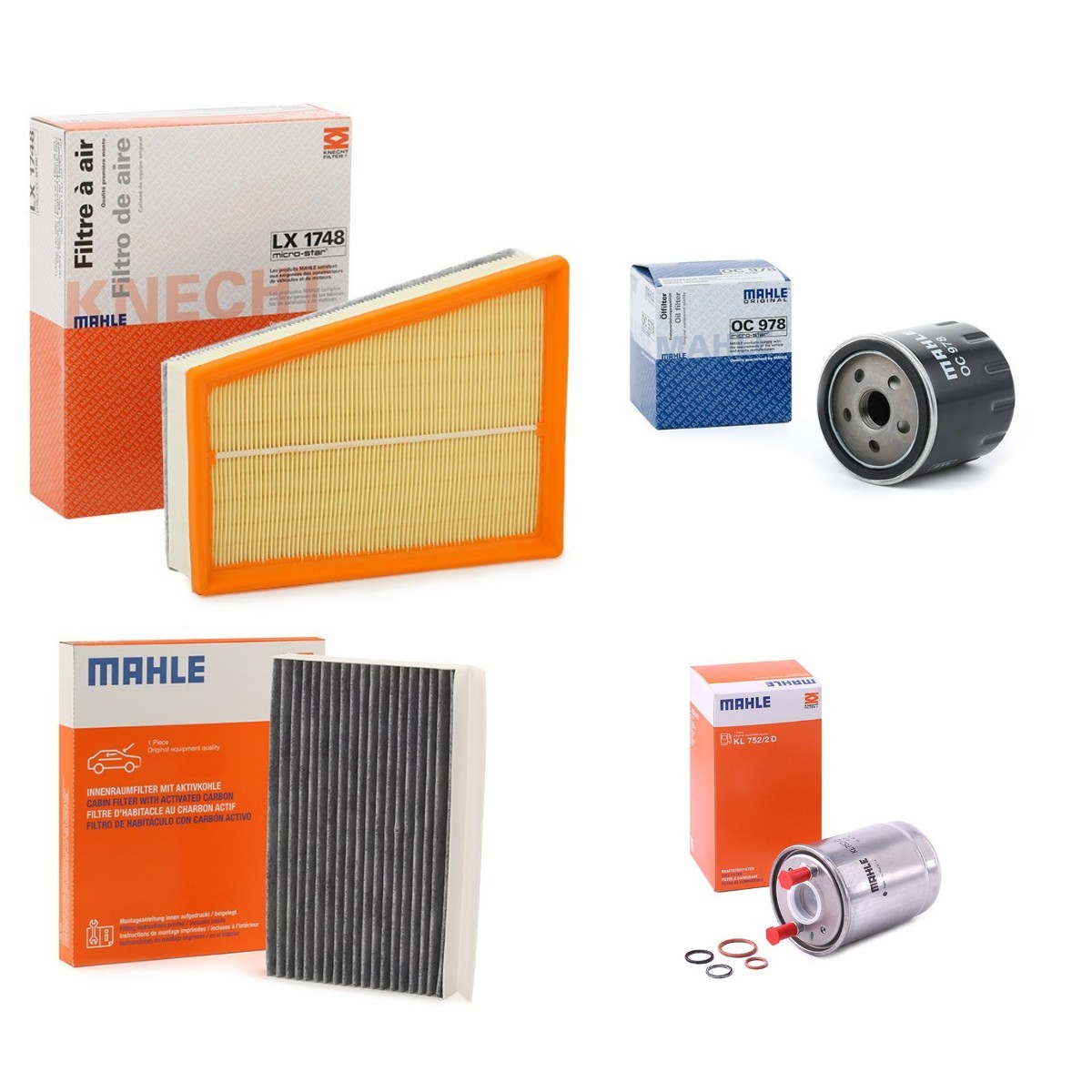 MAHLE ORIGINAL MHL4055N0031: Kit filtri