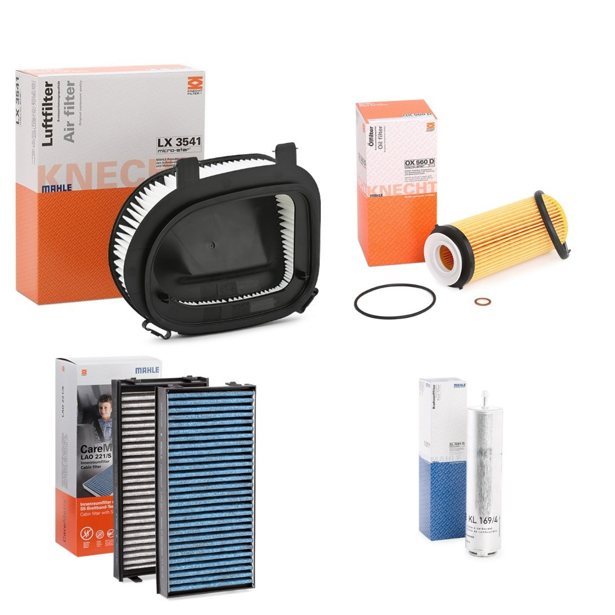 MAHLE ORIGINAL MHL4055N0036: Filter-komplekt