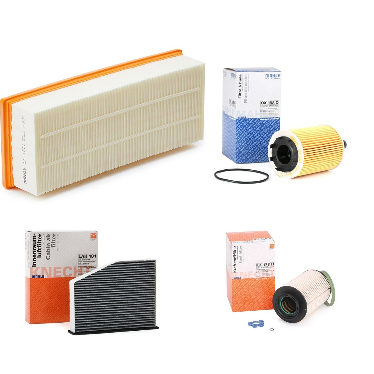 MAHLE ORIGINAL MHL4055N0038: Filter-komplekt
