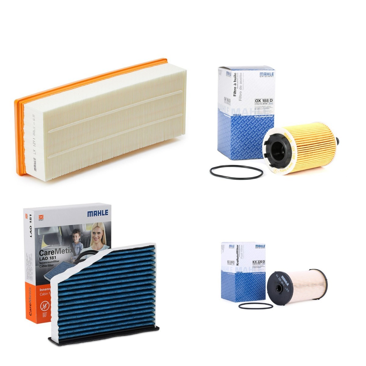MAHLE ORIGINAL MHL4055N0062: Filter-komplekt