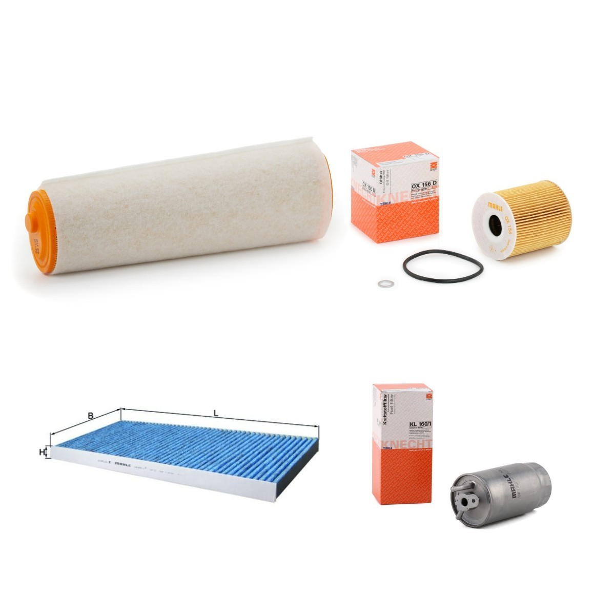 MAHLE ORIGINAL MHL4055N0099: Filter-komplekt